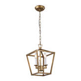 Everly Quinn 3 Light Aged Gold Similar Like Aged Gold Foil Lantern